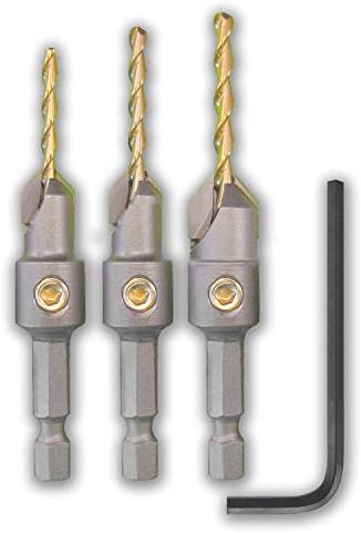 Make it SnappyTungsten Carbide Tipped Countersink Set, 3 Piece Set