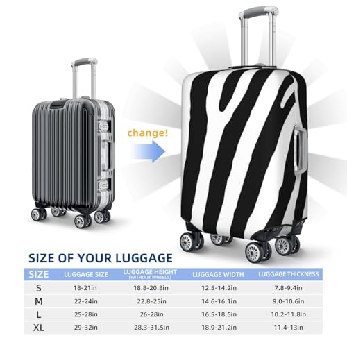 Zebra For Travel Luggage Cover Suitcase Protector Fits 18-32 Inch Travel Luggage Protector Elastic Luggage Anti-Scratch Suitcase Cover4