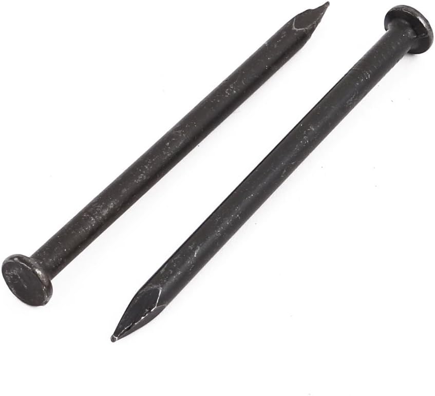 TOP-VIGOR 30Pcs Hardware Nails, 4mmx70mm Fiber Concrete Cement Wall Point Tip Nails - Image 3