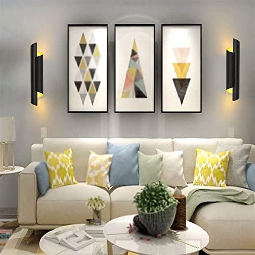 Iluminación decorativa para espacios oscuros: aplique LED negro y oro 4