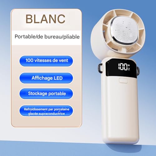 Ventilateur de poche compact léger contre la chaleur en déplacement - 8