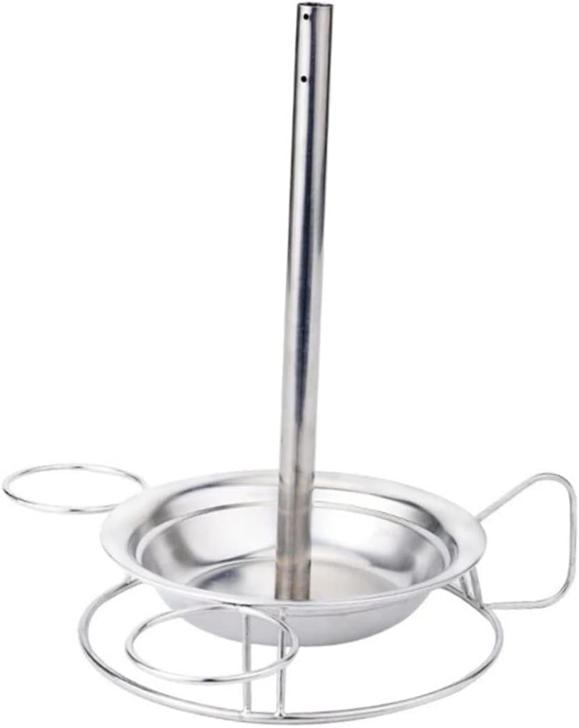 Stainless Steel Roasting Rack with Drip Pan Heavy Duty Chicken Holder for Oven and Grill for Outdoor Cooking and Baking for Turkey and Chicken