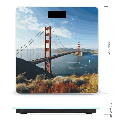 Báscula digital San Francisco Golden Gate para baño miniatura 2