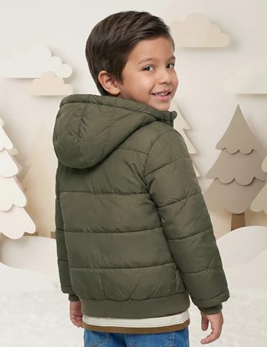 Image of Amazon Brand - Symbol Boys Boys Quilted Winter Jacket with Detachable Hood | Age 2-12 Years| Standard Length
