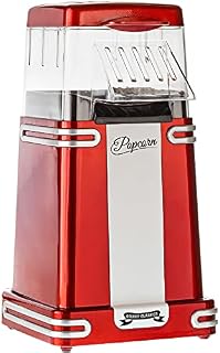 Gadgy Popcorn Machine - Retro Popcorn Maker - Hot Air Popcorn Popper - Fat Free Oil Free Gourmet Popcorn - Healthy Snack