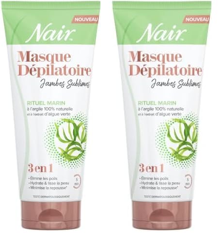 NAIR - Crème Dépilatoire Jambes Sublimes Rituel Marin, Argile 100%