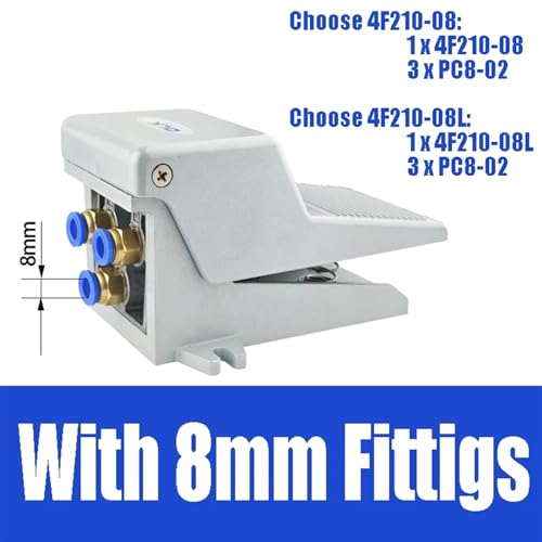 Válvula de pedal neumático 4F210-08 para evitar fatiga en control de herramientas 3