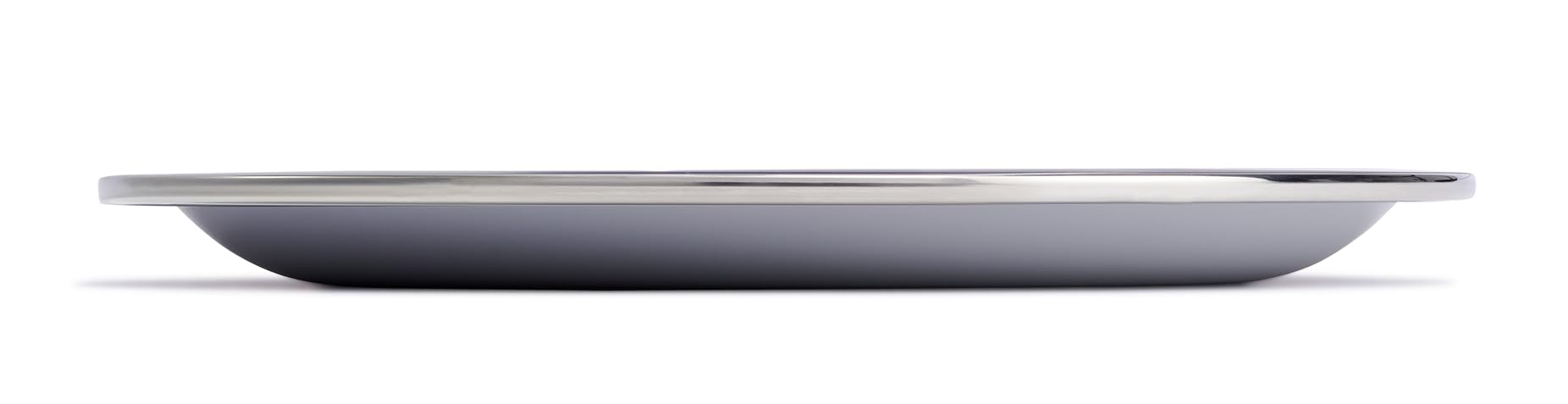 Outdoor Kitchen Plate – Stainless Steel Reusable Plate – Camping Kitchen Essentials Birch Gray