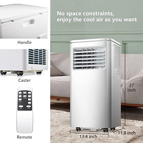 R.w.flame Portable Air Conditioner For Room,With Dehumidifier & Fan,Standing Air Conditioner For Room Use,8000Btu Portable Ac Unit With Remote Control & Window Kit,Led Display #TOP5
