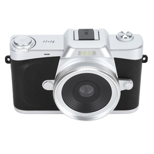 Digital Camera 4K, 64MP 20x Digital Zoom, 180° Flip Screen, Professional Lens Mirrorless Interchangeable Lens Camera with Wide Angle Lens for Photography (Black)