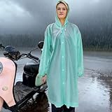Poncho antipioggia verde acqua