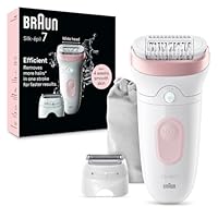 Braun 7-030 Silk-épil 7 Epilator for Wet and Dry, Lasting Smooth Skin, Flamingo