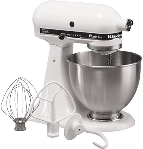 KitchenAid KSM75WH Stand Mixer, 4.5 Qt, White
