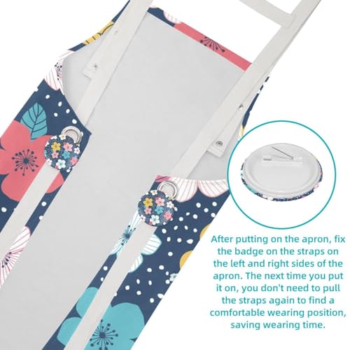 Tablier de serveuse multicolore pour le nettoyage de la maison