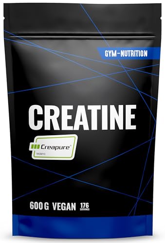 Creapure Creatine monohydraatpoeder 600 g - creatine monohydraat - hoge dosis - veganistisch - in Duitsland gevuld