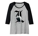 Death Note Old English L Anime Raglan Baseball Tee