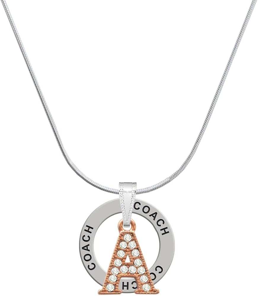 Coach initial necklace Clearance