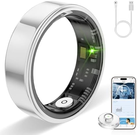 Smart Ring for Women Men, Fitness Tracker with Sleep Tracker, Hea...
