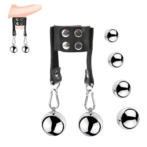 Men's Training Metal Ball Aid Accessories Set, Weighted Stretcher to Improve Endurance and Strength Fitness -E24US (25mm：A)