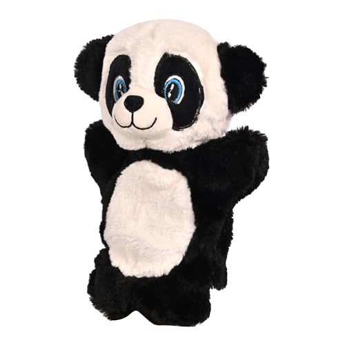Image of Besties Panda Hand Puppets for Kids - Soft Hand Puppets for Kids, Story Telling Puppet for Kids, Hand Puppet Toy, Plush Animals Hand Puppet Toys, Fun Play Learning Toys - Black (Panda)