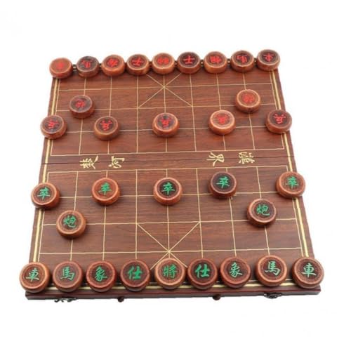 象棋 シャンチー 中国将棋 中国チェス 駒付き 折りたたみ 木製チェス盤 ボードゲーム 子供 大人 初心者 携帯用 贈り物