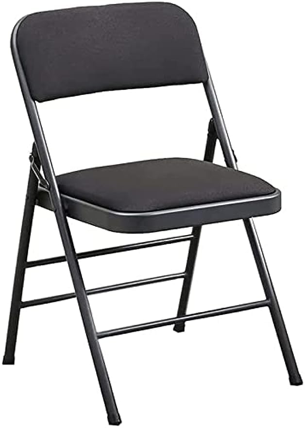 TTG Premium Home Folding Chair Computer Chair Training Chair Office Chair Stool Dining Chair Conference Training Backchair (Black)