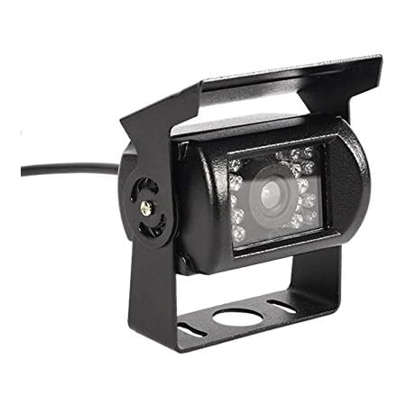 Amazon Parishop バスカメラ 夜間暗視赤外線防水 18発ｌｅｄバックカメラ ｃｃｄカラーセンサー広角110度 12v 24v Ip66 20m延長ケーブル付属 バックカメラ本体 車 バイク