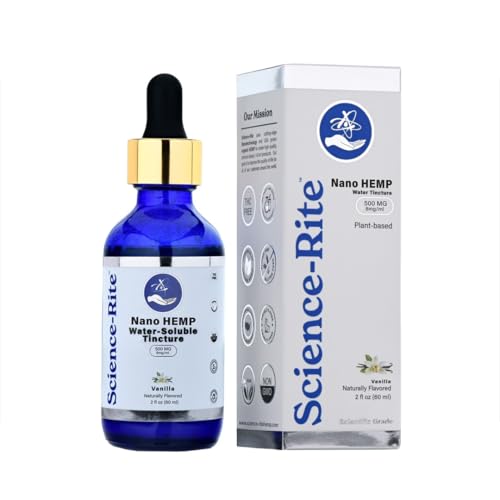 Science-Rite Nano Water-Soluble Hemp - Ultra-Fast-Acting Drops for Maximum Results