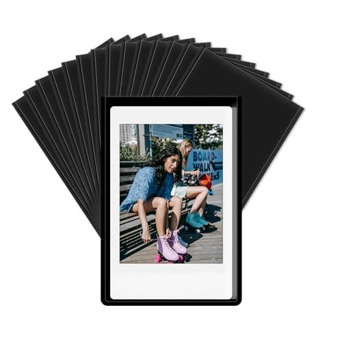 HIYQIN ���C�t�H�g�t���[�� �`�F�L�~�j�t�B�����p 15�p�b�N 2x3 �s�N�`���[�f�B�X�v���C �①�Ƀ}�O�l�b�g�t���[�� Fujifilm Instax Mini LiPlay 12 11 9 8 99 70 50 40 SE EVO�Ή� - �u���b