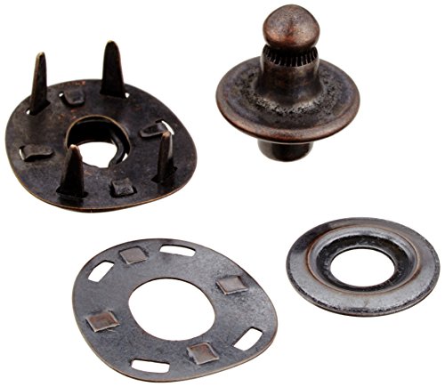 協進エル 附属金具 亀の甲ホック 23×20mm 1コ ブロンズ 1175012-03 75012-03