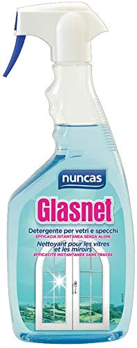 NUNCAS SET PULIZIA BAGNO GLASNET 750 ML + WANNET FORTE 500 ML + WANNET EASY 500 ML + pacco 5 panni in microfibra 30x40cm