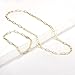 BOUTIQUELOVIN 14K Gold Plated Paperclip Link Chain Choker Necklace Bracelet Set for Women Layered Necklaces Non-Tarnish Dainty Jewelry