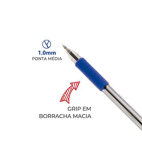 Caneta Esferográfica, Pilot, Bps-Grip-M, 1.0 mm, Azul