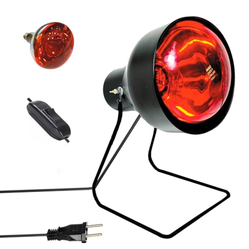 Suporte Fisioterapia Preto Liga-Desliga Lâmpada 250w 220v