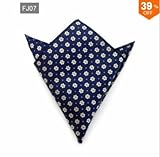 Größe: 23 cm x 23 cm Inovey Mode Taschentuch für Männer Anzug Western Style Dot Männer Paisley Einstecktuch Krawatte Taschentücher - 07