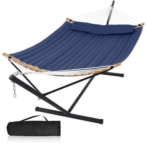 Mansion Home 2 Person Hammock with Stand Included, Outdoor Hammock