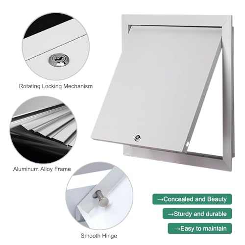 Escotilla de inspección de fontanería panel con cerradura para techo y pared 3