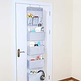●SUPER PRÁCTICO: Válido para cualquier habitación: salón, dormitorios o baños. Guarda ropa, juguetes, artículos de bebés, pañales, perfumes, cremas… ¡y todo lo que se te ocurra! No necesita instalación y puedes cambiarlo de una puerta a otra en segundos.