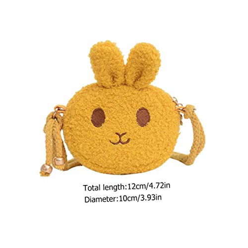 Cute Cartoon Rabbit Kids Coin Purse Adorable Animal Storage Pouch for Girls Lightweight Single Shoulder Bag for Toddlers and Young Children2