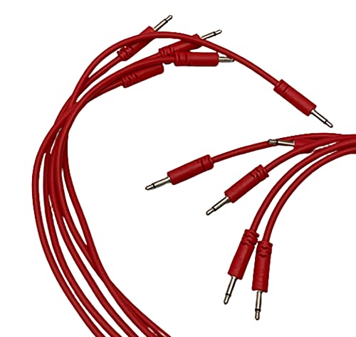 Câbles Eurorack Luigis Rouge 45cm | Flux audio stable pour synthétiseur modulaire