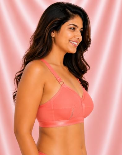 Image of SONA Perfecto Plus Size Cotton Full Coverage Bra for Women Heavy Bust