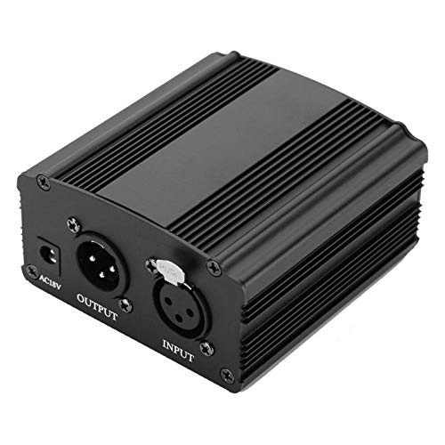 RANNYY マイク用電源、コンデンサーマイク用電源アダプター付きミニ1チャンネル48Vファンタム電源(US regulations) - RANNYY - 商品画像