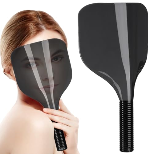 NOLITOY Plastic Hairdressing Face-shield, Reusable Hairspray Protector Mask, Black