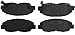 Centric 105.07640 Posi-Quiet Ceramic Brake Pad with Shims