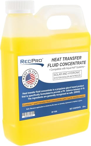 RecPro RV Heat Transfer Fluid Super Concentrate | Solar and Hydronic System Antifreeze for Aqua Hot Heating Systems | Non-Toxic (1)