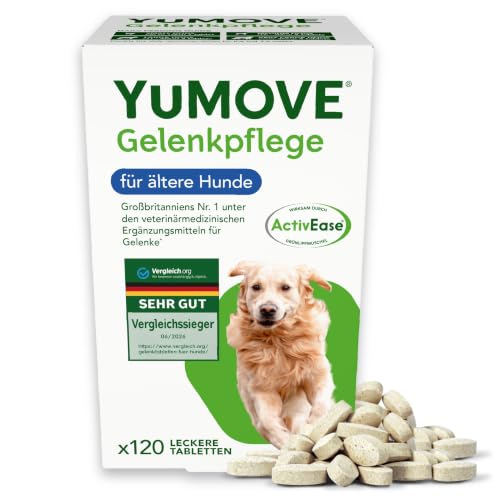 Yumove TESTSIEGER Gelenktabletten Hund Senior 8+ – 120 Tabletten ActivEase