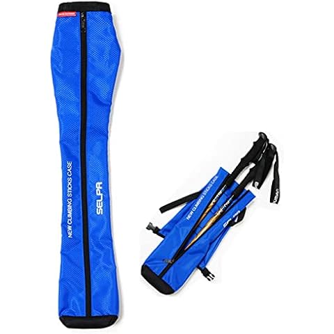 DUBENS Walking Stick Bag, Trekking Poles Carry Bag Zipper Waterproof Walking Stick Hiking Poles Storage (Blue) Cover