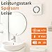 MKK Badlüfter 90mm Wandmontage Leise Lüfter Wohnraumlüfter Weiß (Kabel + Schalter)