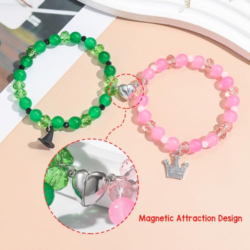 Magical Friendship Bracelets - Enchanting Gifts for Moms, Friends, and Teachers - Crown & Witch Hat Bracelets3