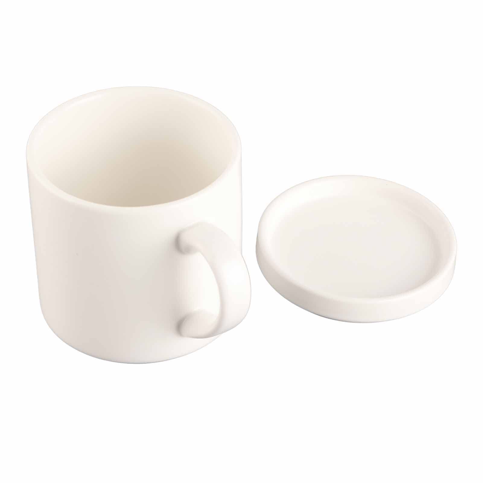 Scaldatazze Alimentato Tramite USB da 55 ℃ - Scaldatazze Per Latte con 3 Impostazioni di Temperatura, Ideale Per Scrivanie di Casa E Ufficio(Bianco)